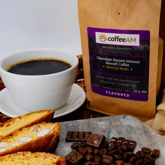Chocolate-Dipped Almond Biscotti Flavored Coffee - Image 3