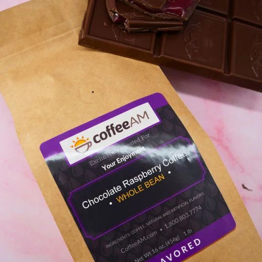Chocolate Raspberry Flavored Coffee - Image 3