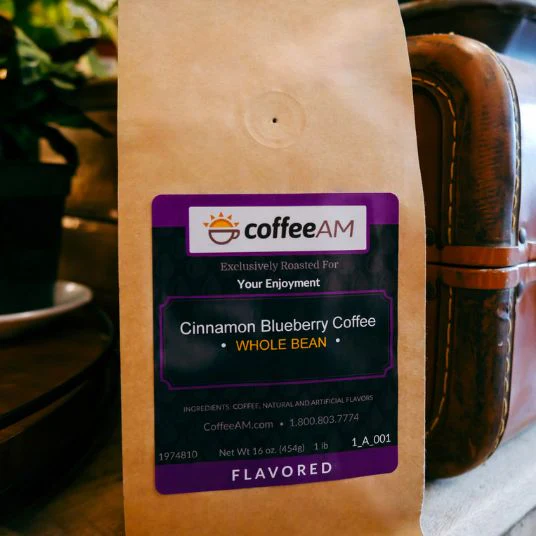 Cinnamon Blueberry Flavored Coffee - Image 3
