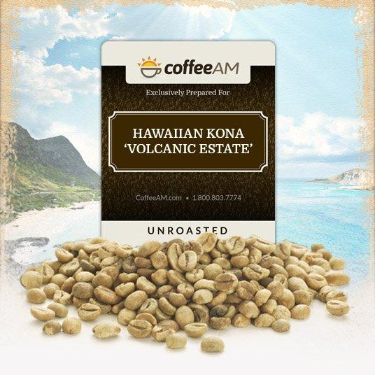 100% Kona 'Volcanic Estate' Green Coffee