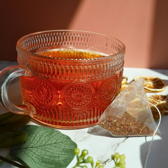 Mandarin Orange Rooibos Pyramid Tea - Image 3