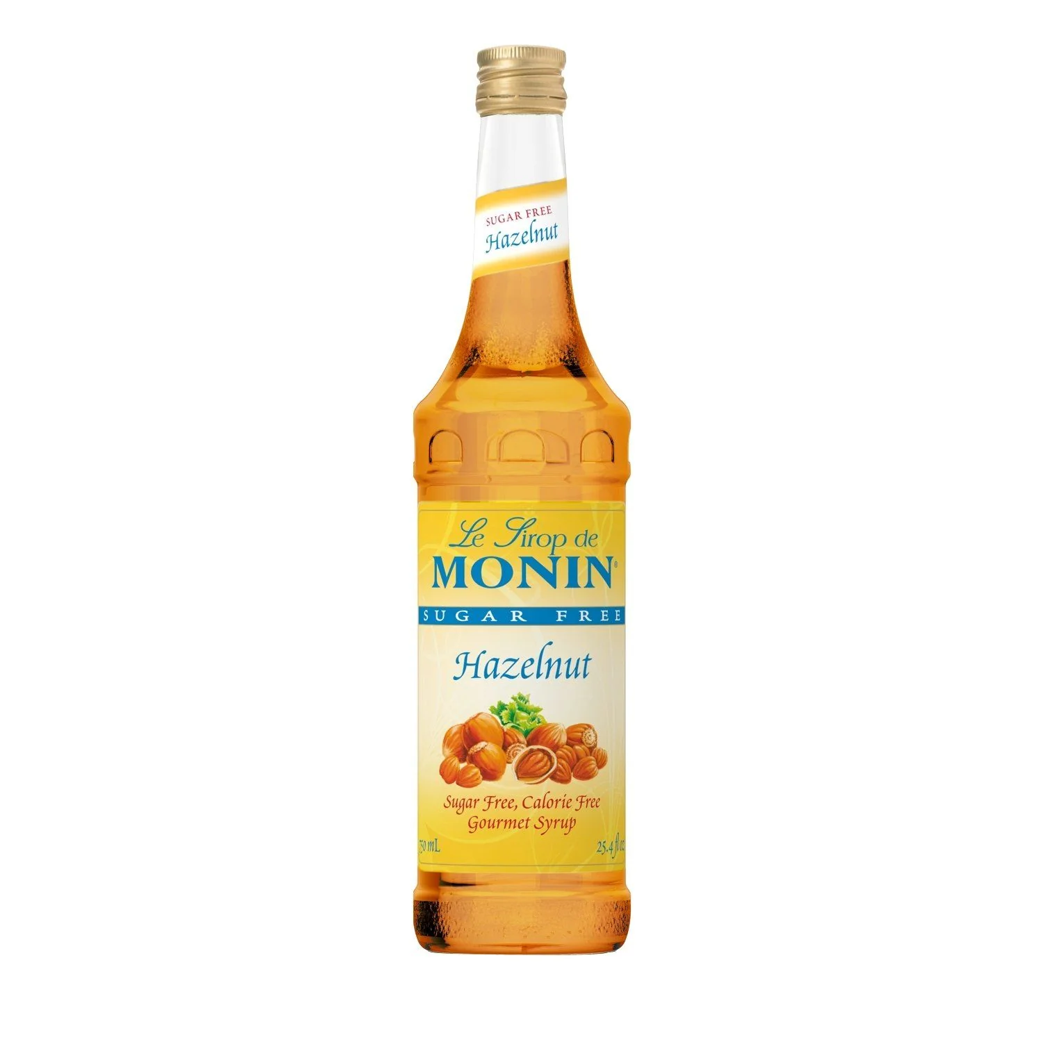Monin Sugar-Free Hazelnut Coffee Syrup, 750 ml