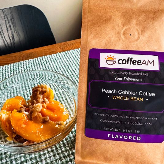 Peach Cobbler Flavored Coffee - Image 3